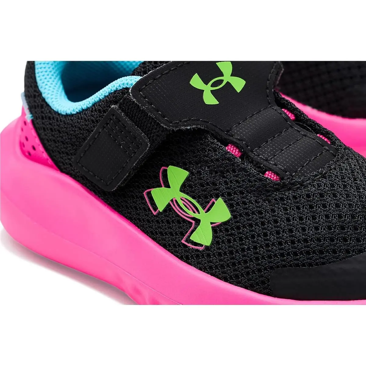 Under Armour shoes - Black/Fresco Blue/Hyper Green 11