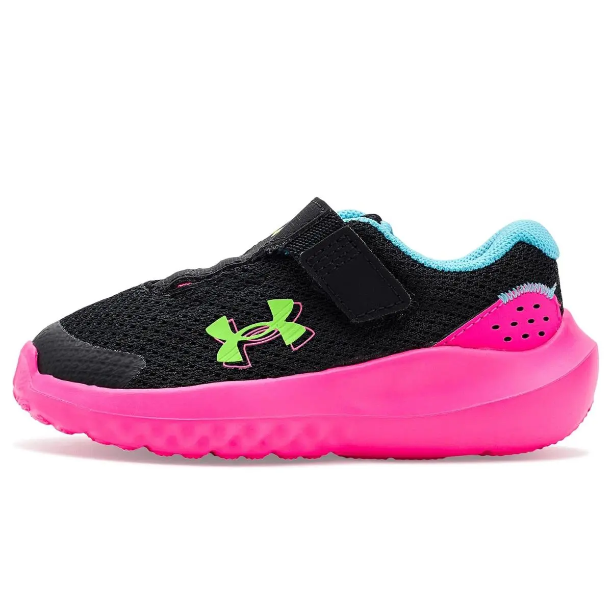 Under Armour shoes - Black/Fresco Blue/Hyper Green 9