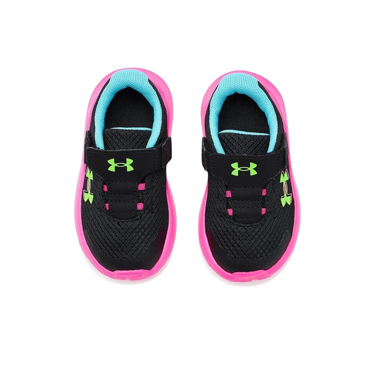 Under Armour shoes - Black/Fresco Blue/Hyper Green 7