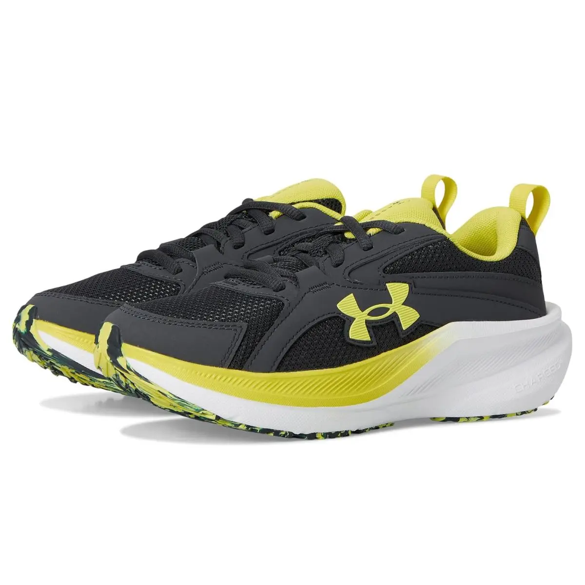Under Armour shoes - Anthracite/Lumin Yellow/Lumin Yellow 6