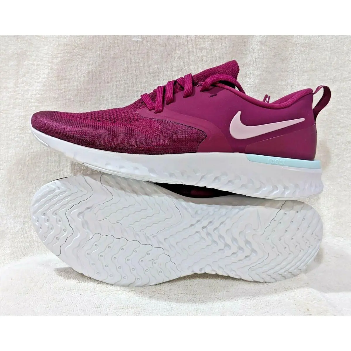 Nike shoes - Nike Odyssey React 2 - Odyssey React - AH1016-600 - Raspberry Red/Plum Chalk 8
