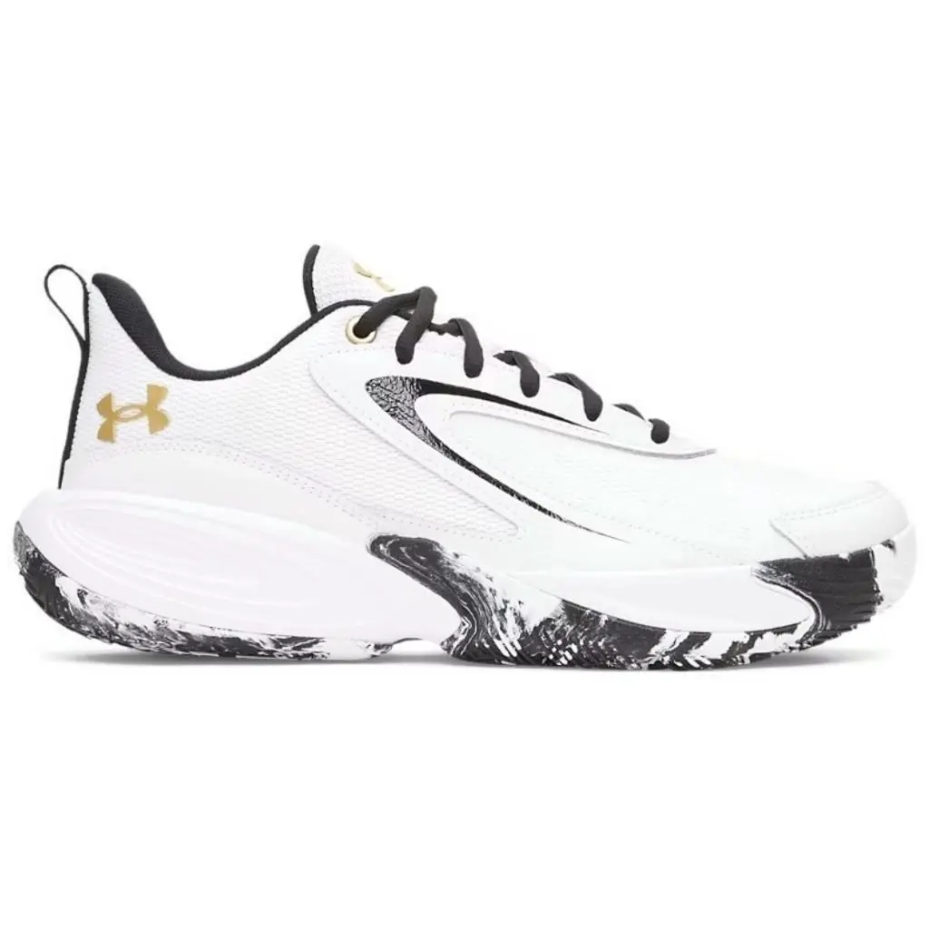 Under Armour shoes - Under Armour Lockdown 8 - Lockdown - White, Manufacturer: White / Metallic Gold - 100 3