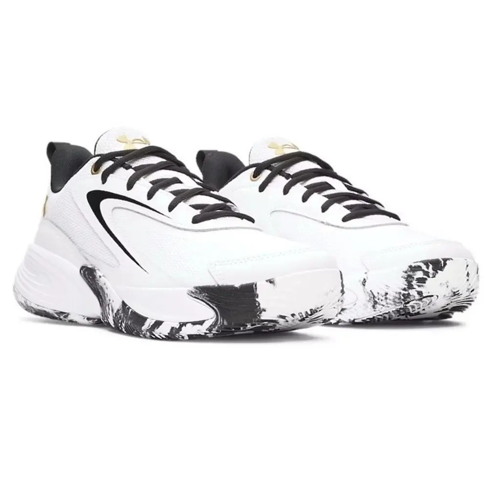 Under Armour shoes - Under Armour Lockdown 8 - Lockdown - White, Manufacturer: White / Metallic Gold - 100 14