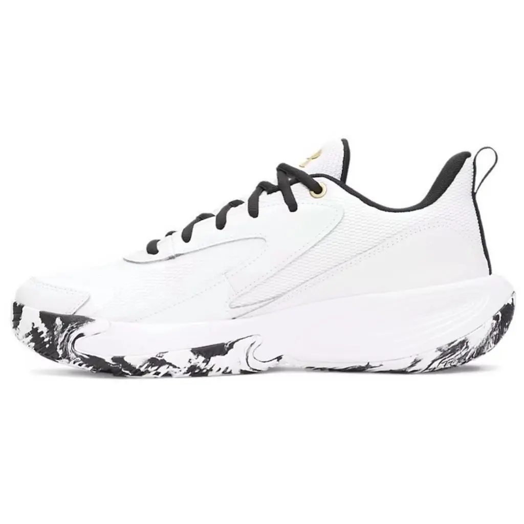 Under Armour shoes - Under Armour Lockdown 8 - Lockdown - White, Manufacturer: White / Metallic Gold - 100 25