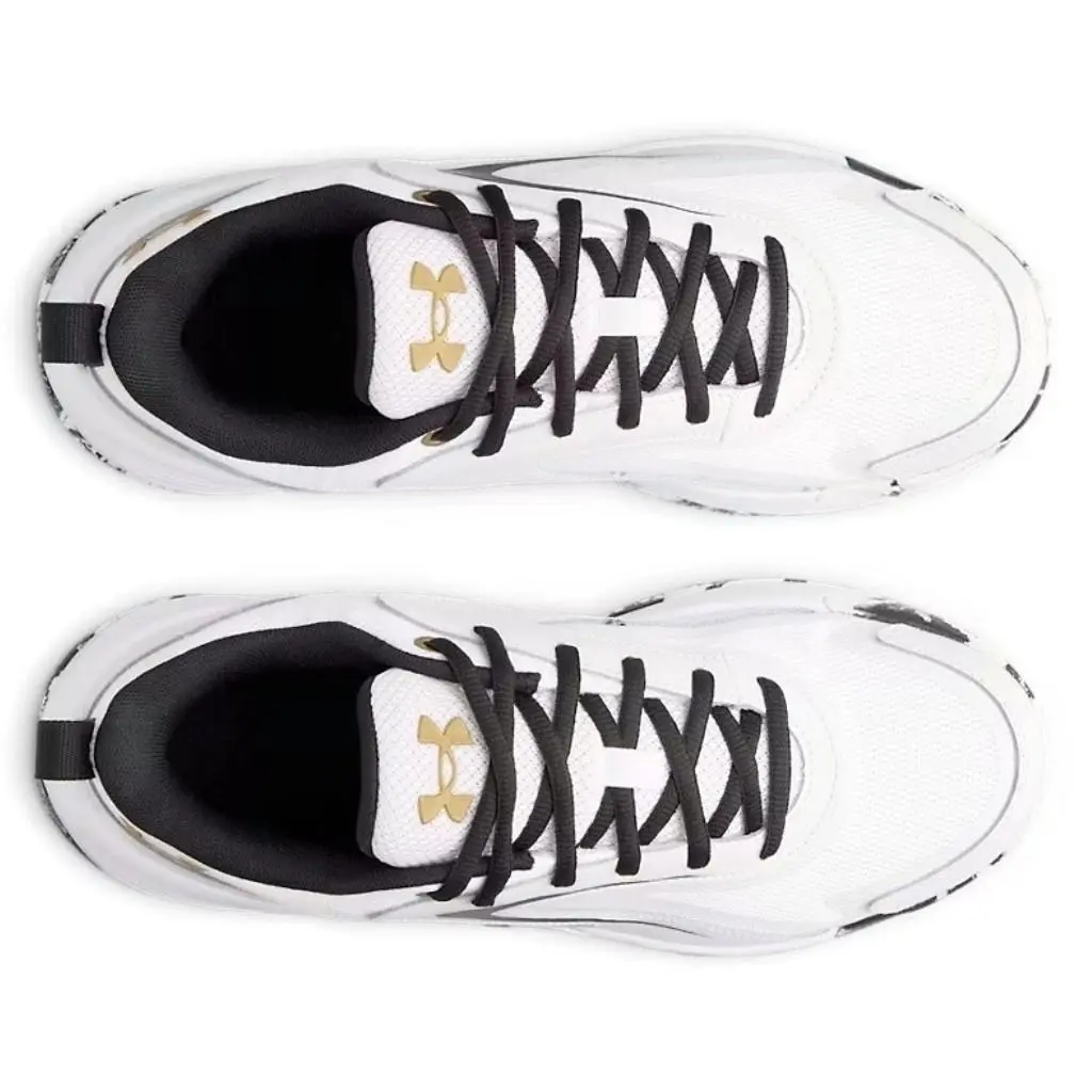 Under Armour shoes - Under Armour Lockdown 8 - Lockdown - White, Manufacturer: White / Metallic Gold - 100 26