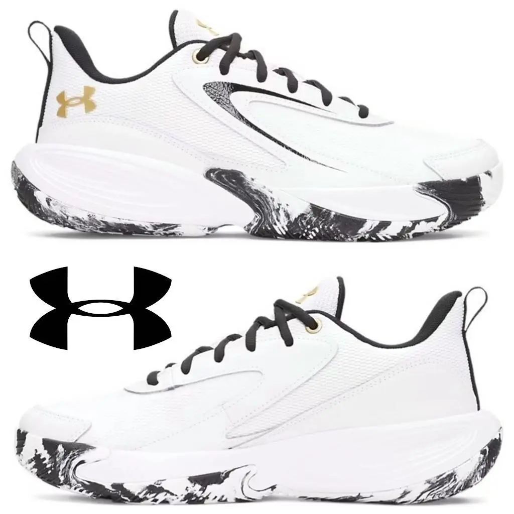 Under Armour shoes - Under Armour Lockdown 8 - Lockdown - White, Manufacturer: White / Metallic Gold - 100 27
