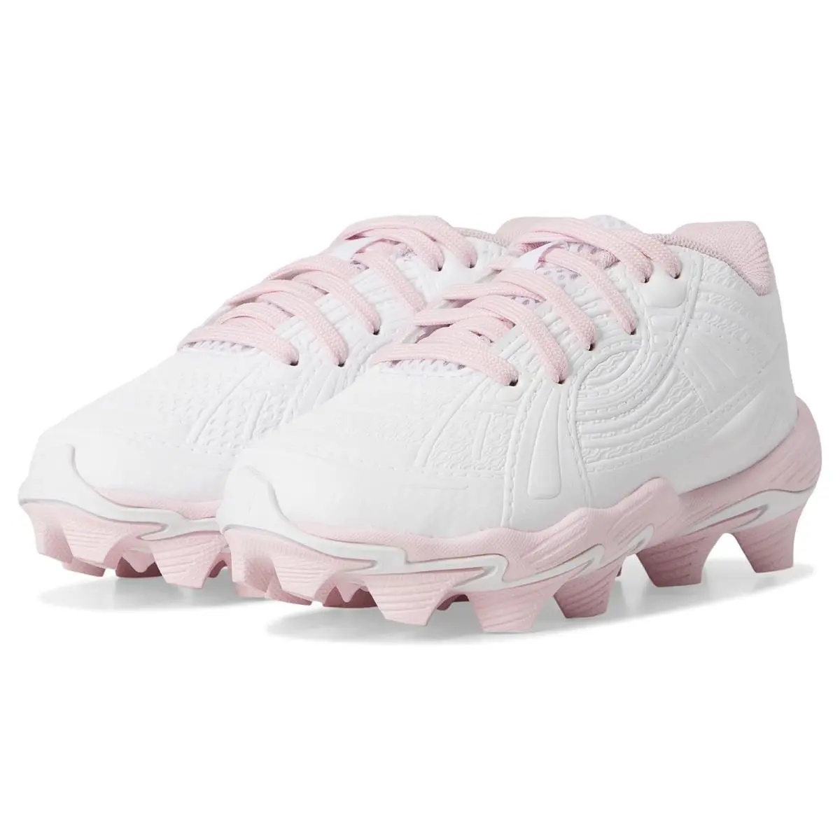 Kids Glyde Sola Jr RM Softball Cleats Toddler/little Kid/big Kid White/Red/Stone by Under Armour