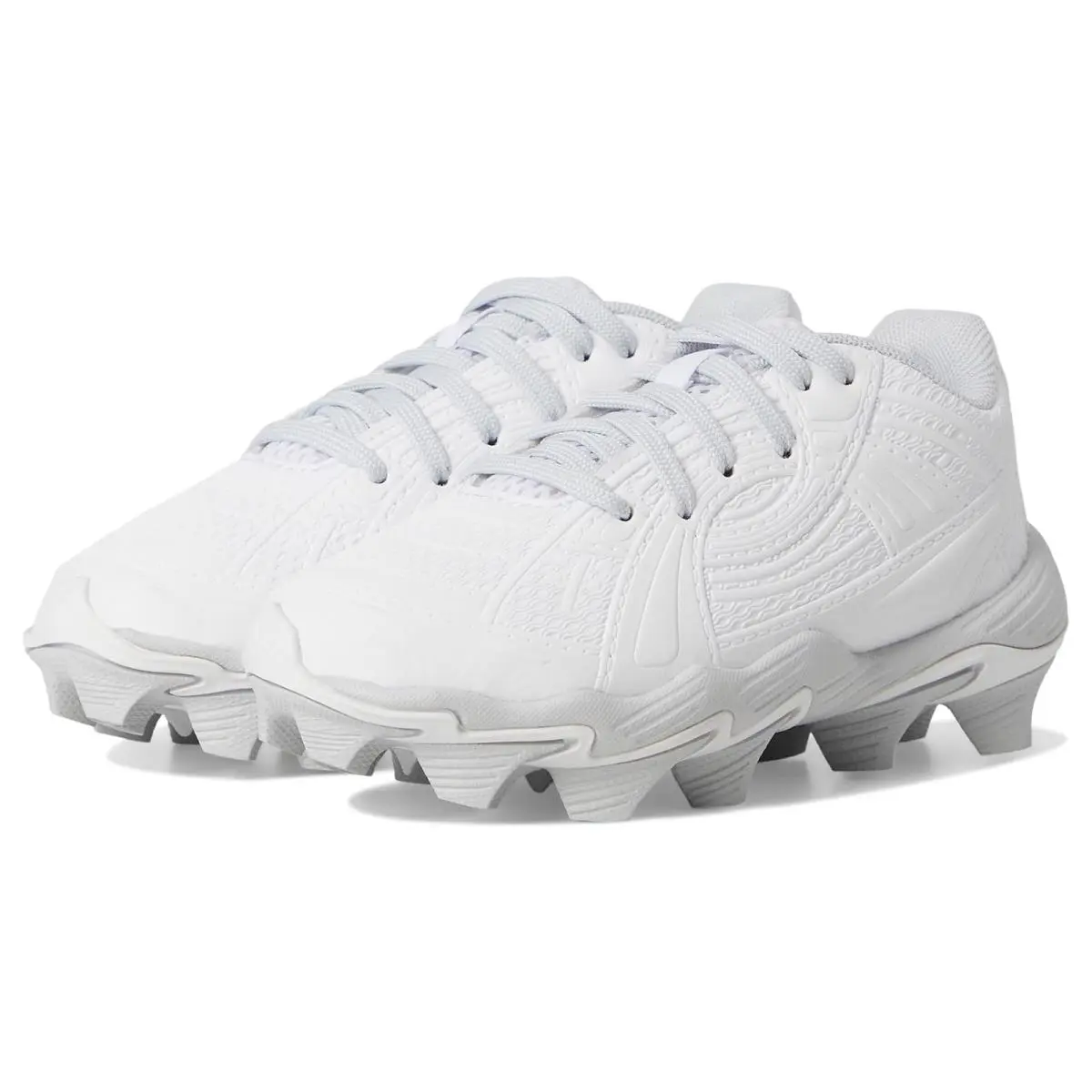 Kids Glyde Sola Jr RM Softball Cleats Toddler/little Kid/big Kid White/Summit White/Stone by Under Armour