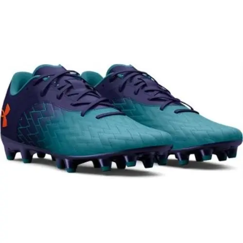 Under Armour shoes - GLACIER BLUE-SONAR BLUE-ORANGE BLAST 8