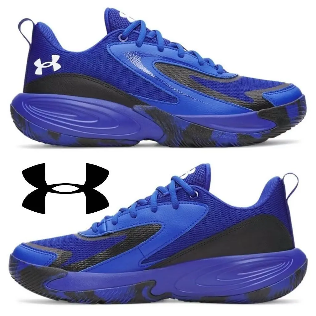 Under Armour Lockdown 8 Shoes Men`s Sneakers Running Comfort Athletic Sport - Blue, Manufacturer: Royal / Black / White - 400