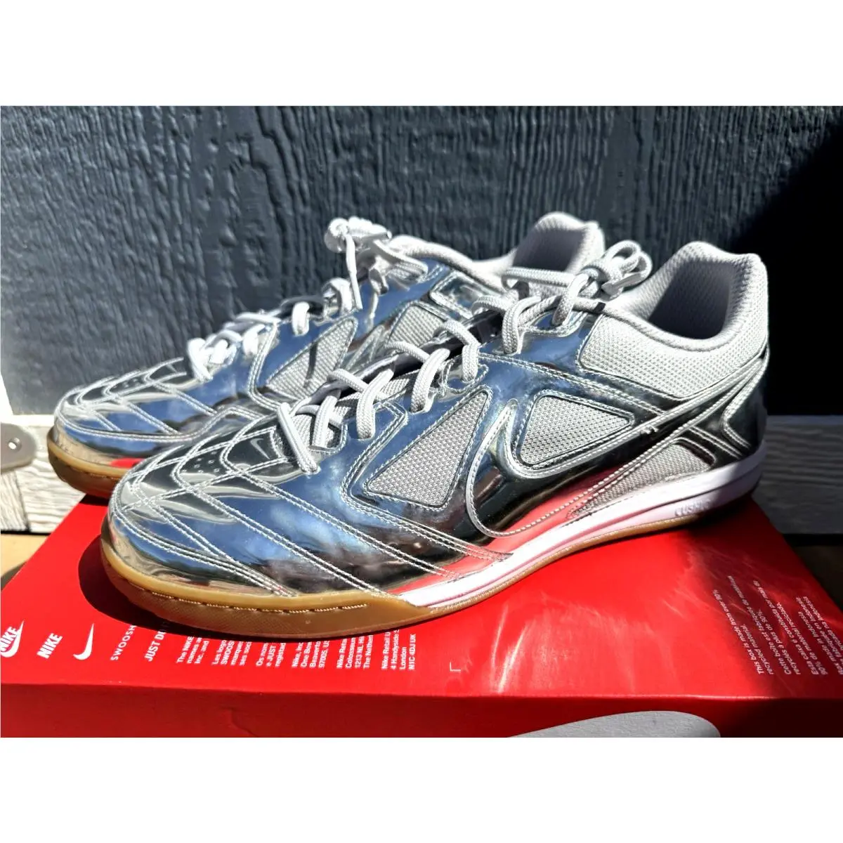 Gato LV8 Chrome Metallic Silver Gum IB3566-001 Mens Shoes 9.5-13 Brand new shoe box by Nike