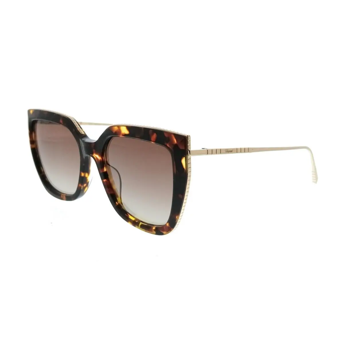 Chopard SCH319M540745 Havana Cat Eye Womens Sunglasses