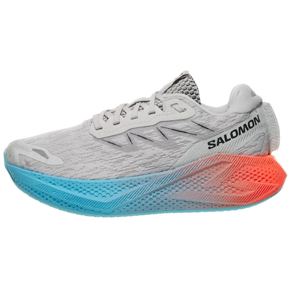Salomon shoes - Salomon Aero Glide 4 - Aero Glide - L49228800 - Gray/Ojos Del Salar 4