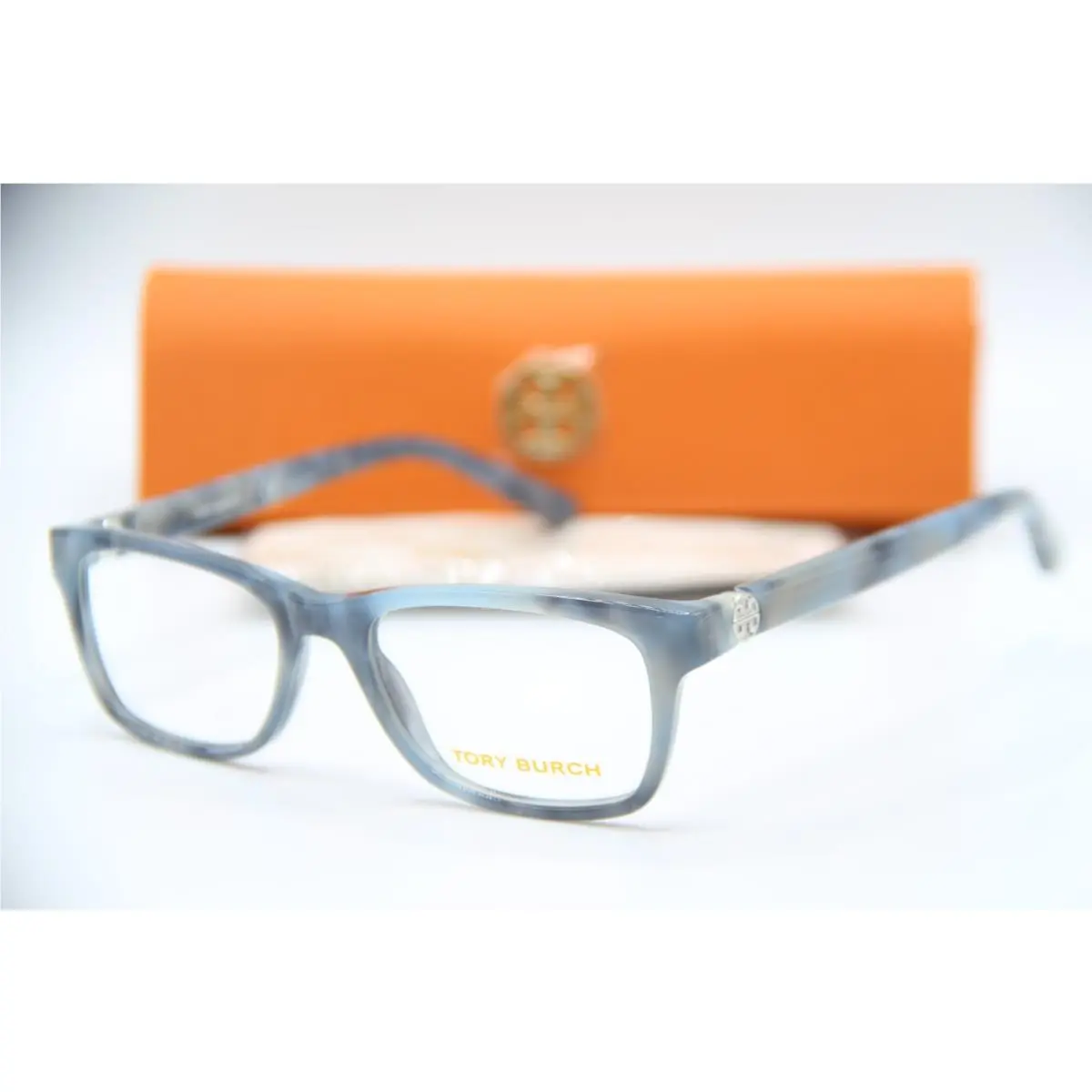Tory Burch TY 2061 3150 Blue Horn Marble Eyeglasses 49-17 K1
