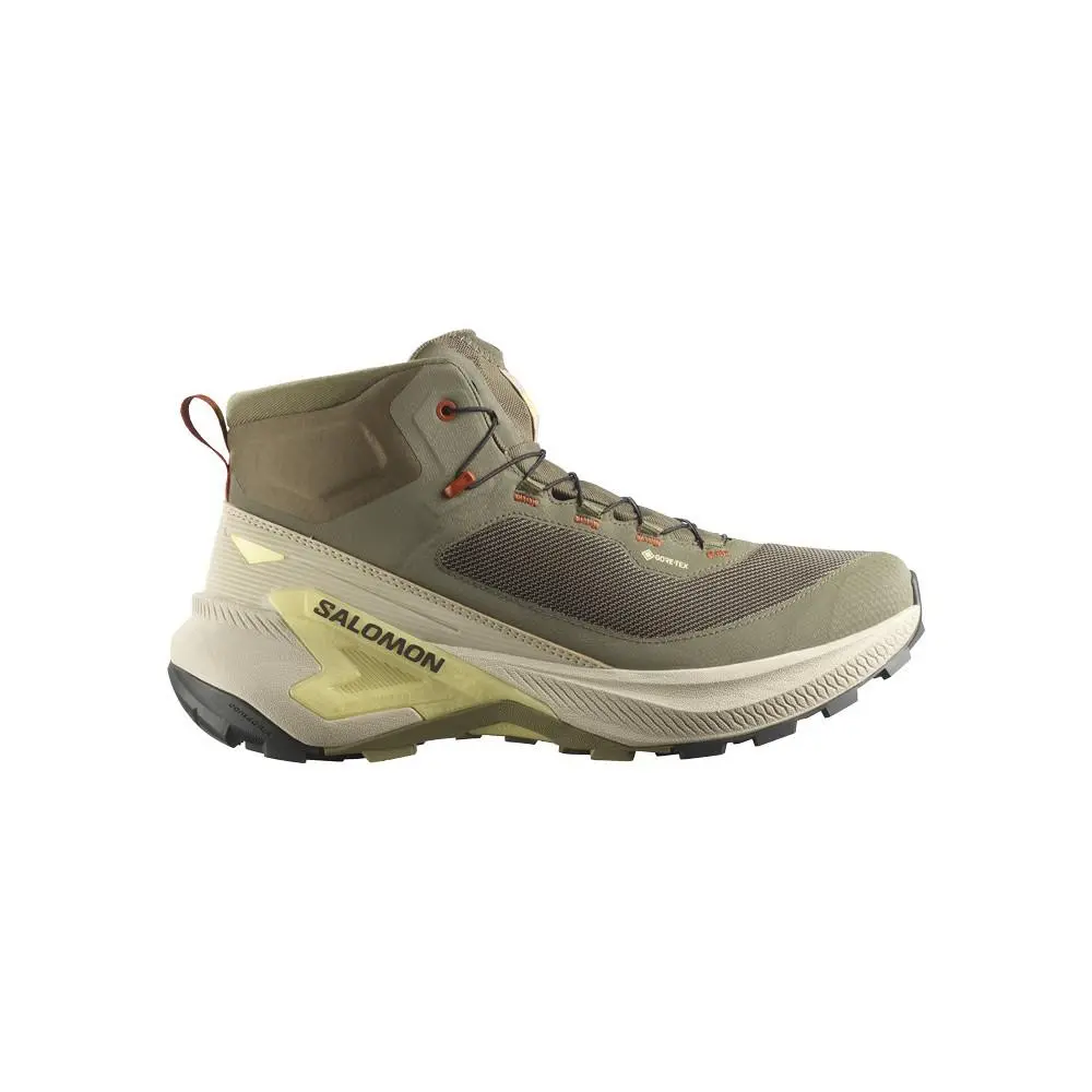 Salomon Men`s Genesis Mid Gore Tex Shoes - 11.0 - Olive Night Peat Eucalyptus