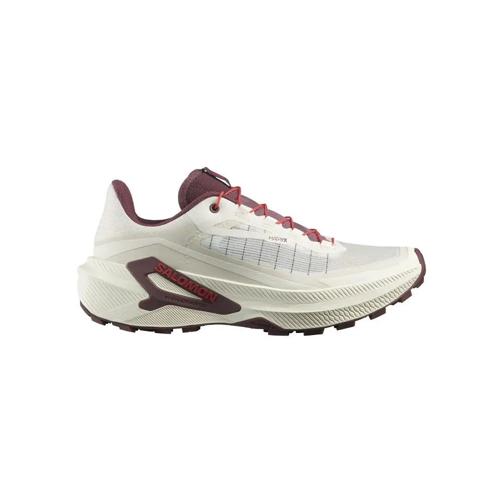 Salomon Women`s Genesis 2 Shoes - 9.5 - Vanilla Ice Huckleberry Lava Falls