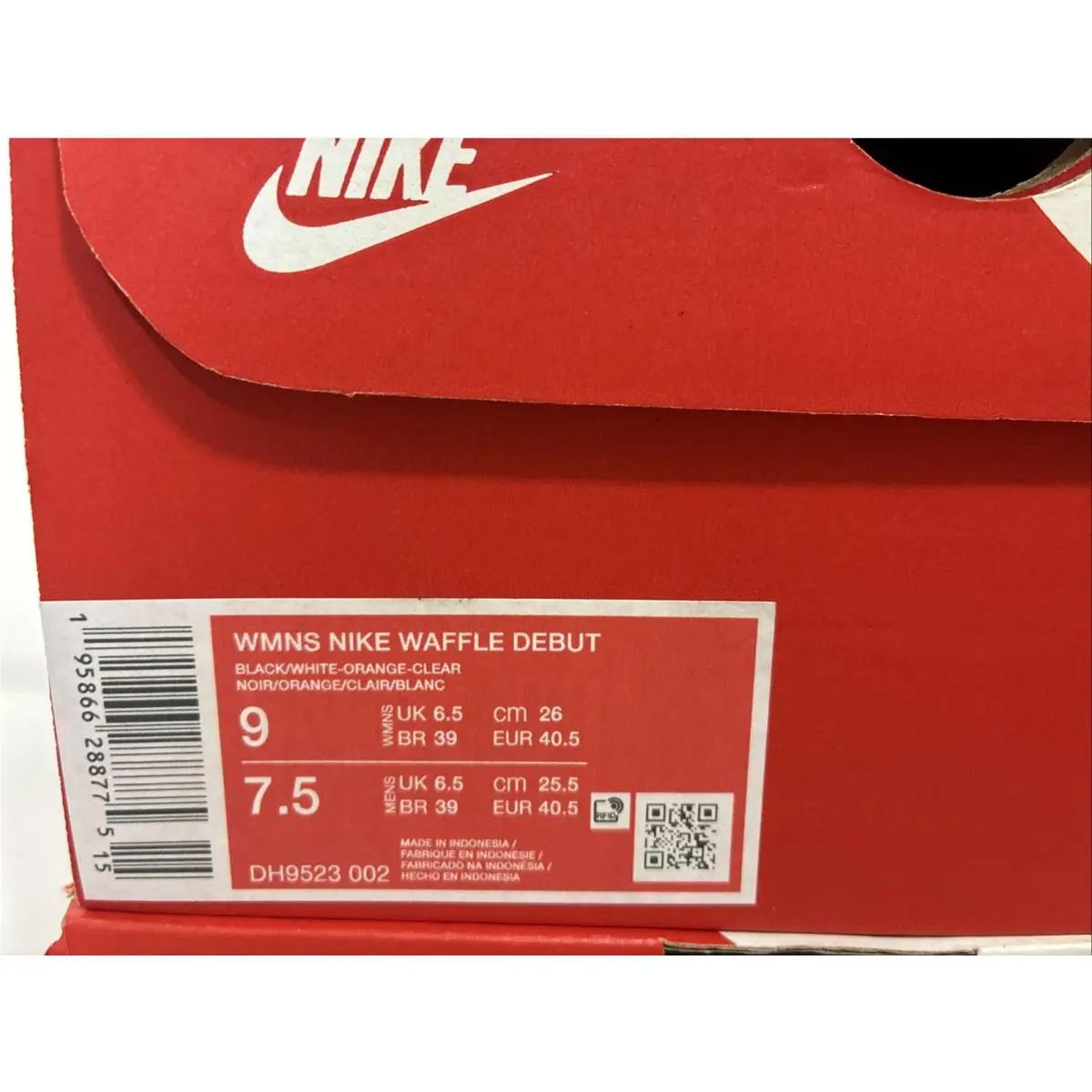 Nike shoes - Nike Waffle Debut - Waffle Debut - DH9523-002 - Black 8