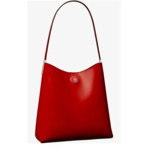 Tory Burch Red Sky Robinson Spazzolato Hobo Bag