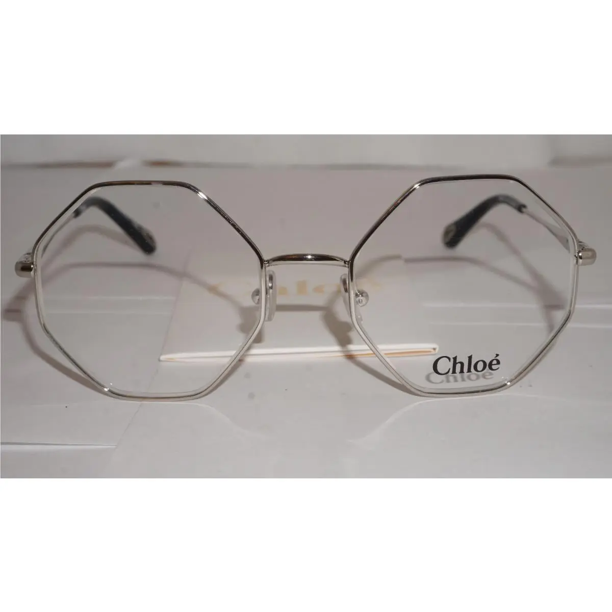 Chloe Eyeglasses Silver Hexagon CH0022O 006 53 20 140