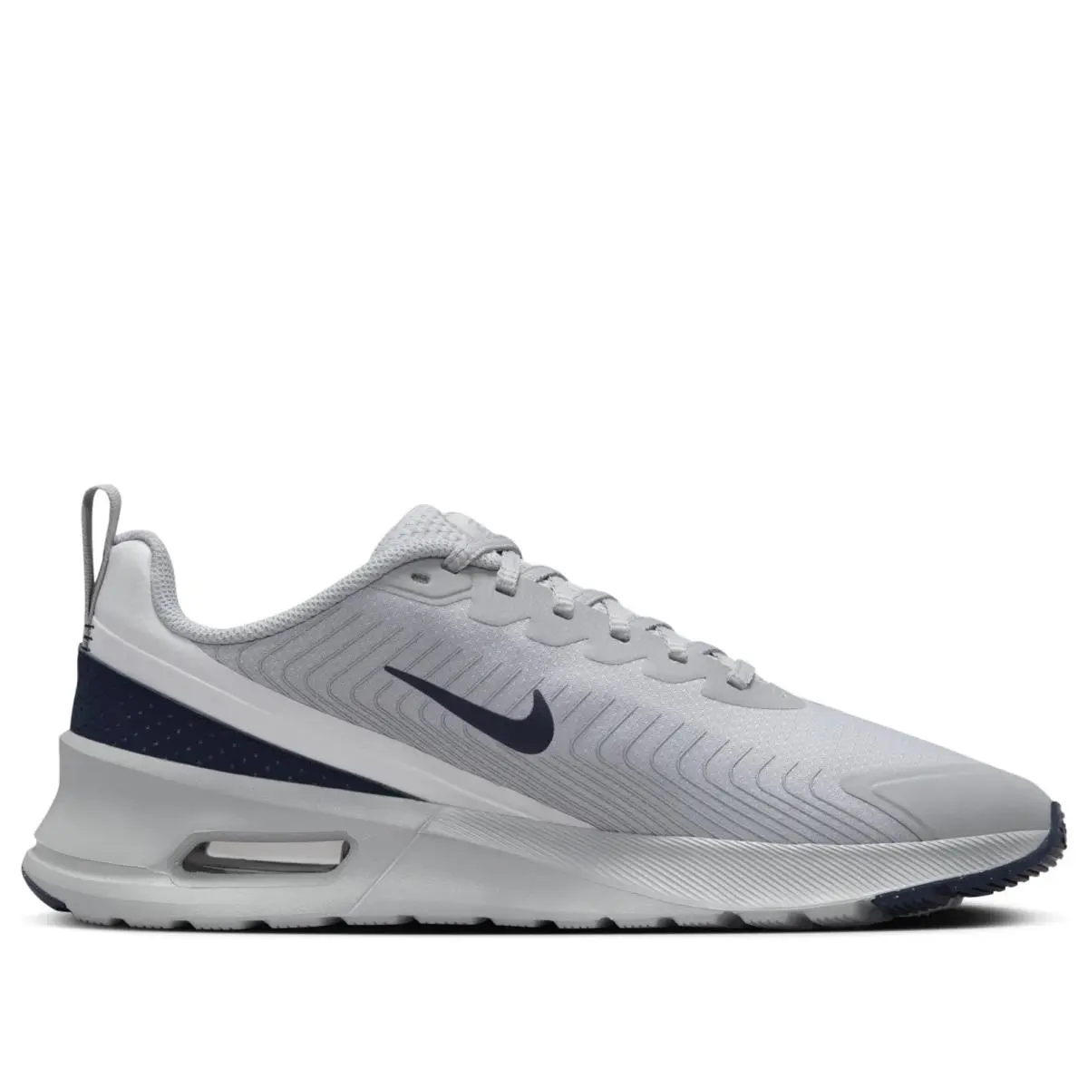 Air Max Nuaxis Running Shoes Men`s Grey Blue Obsidian FD4329-003 by Nike