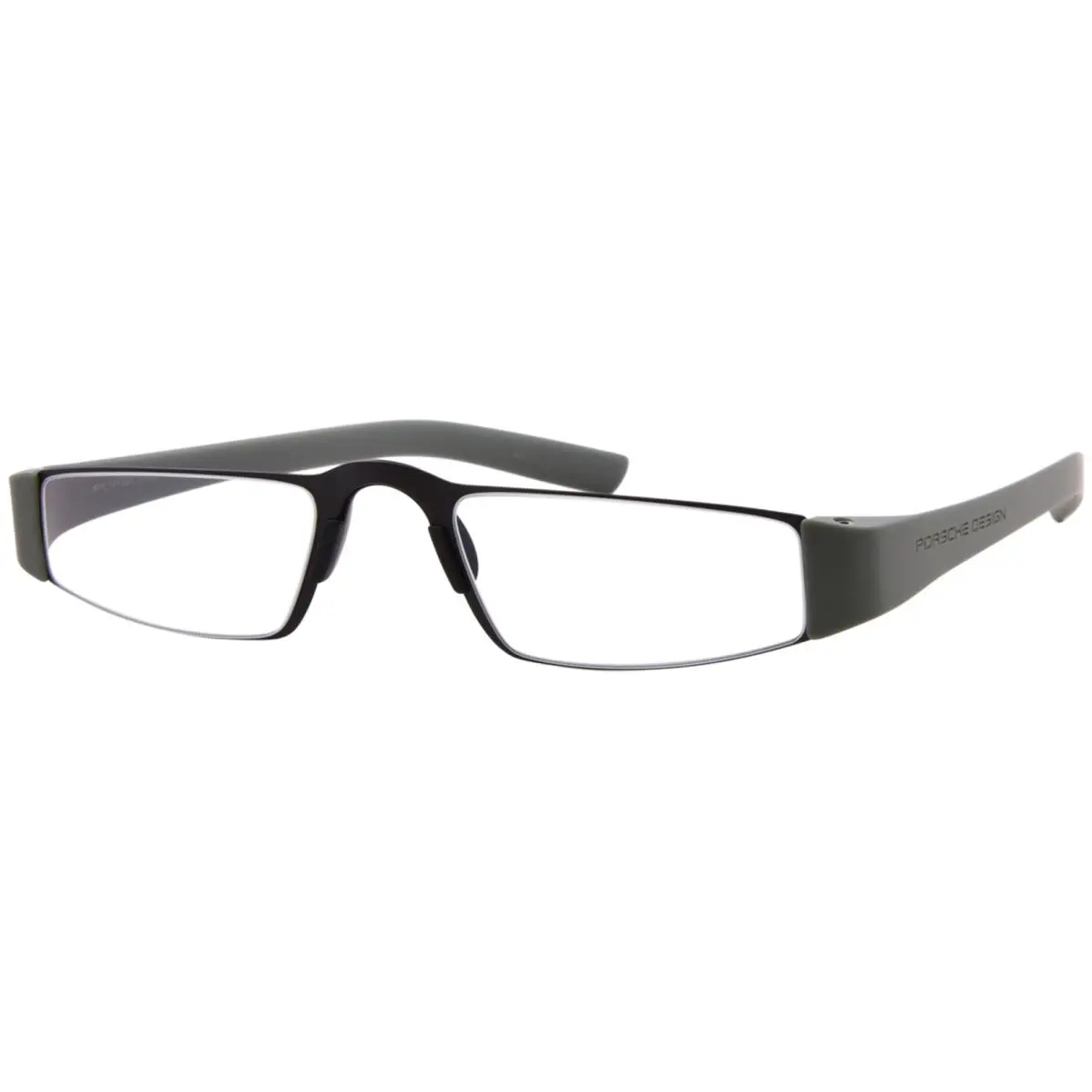 Design P8801V Reading Glasses Semi Rim Rectangle Shape Black by Porsche