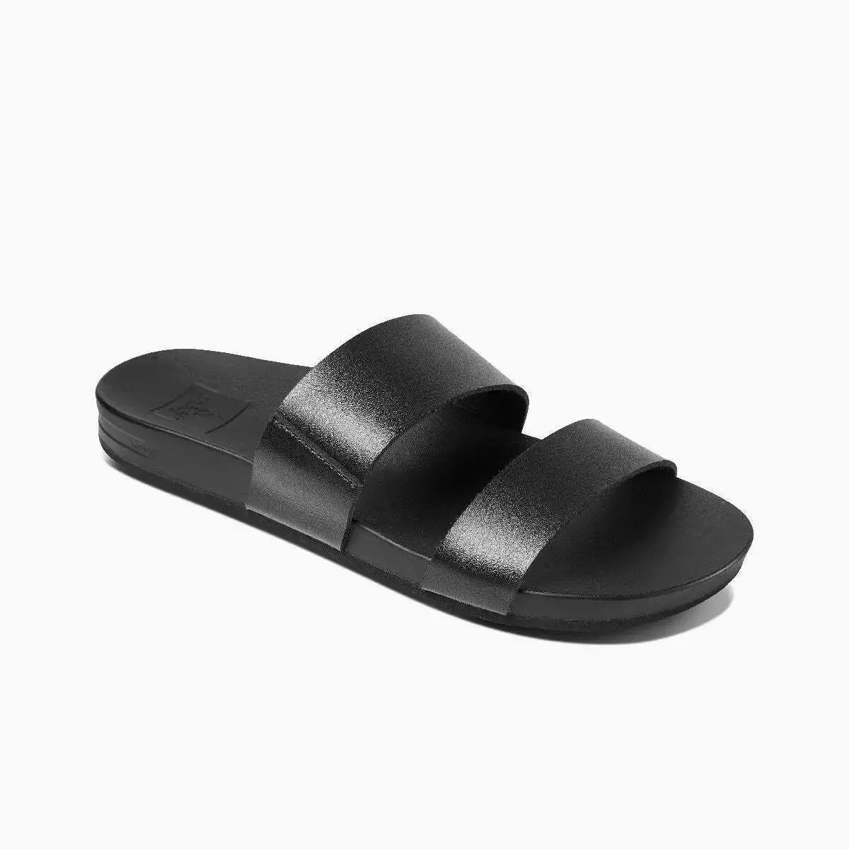 Women`s Comfortable Regular Cushion Vista Slide Sandal Black Size Options 8 by Reef