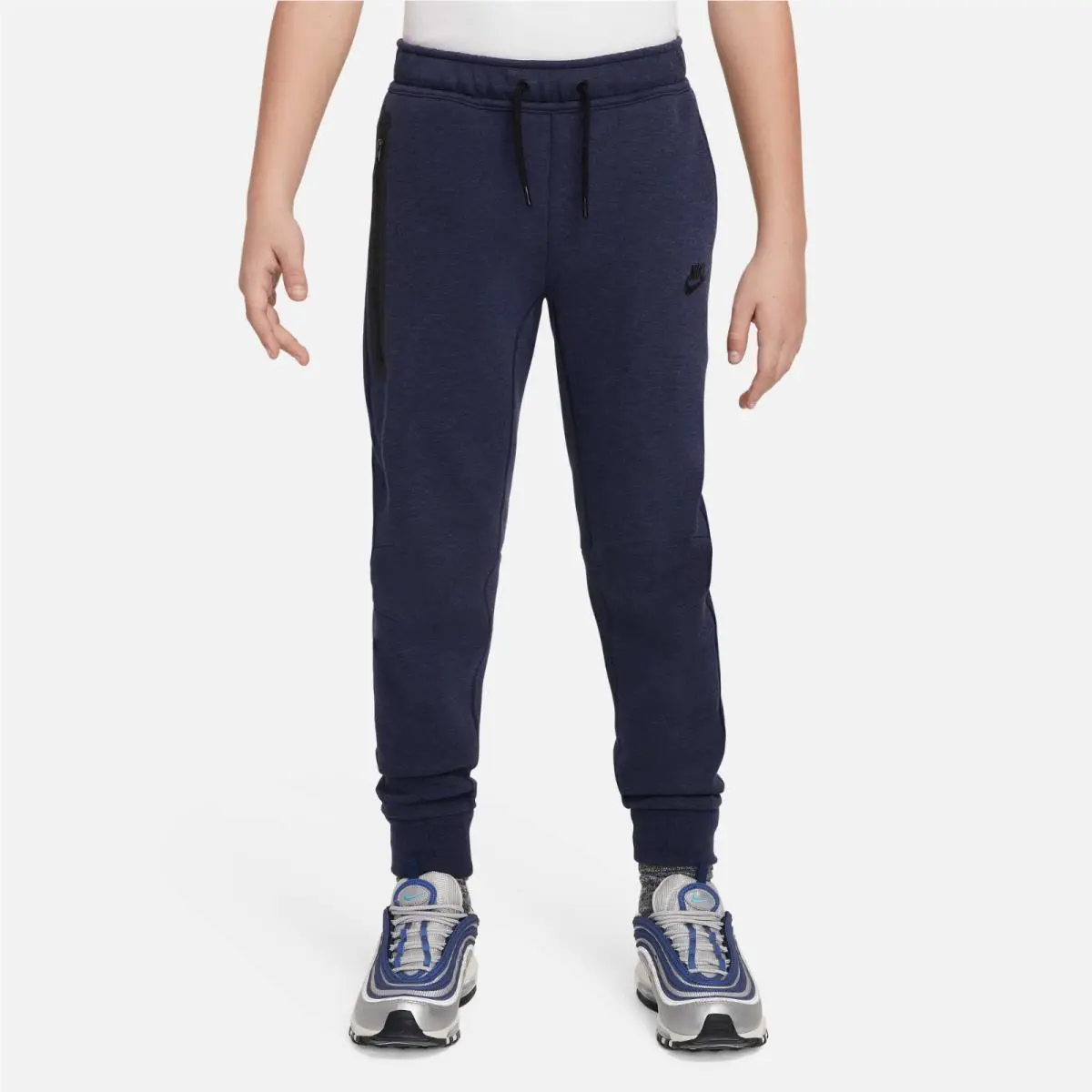 Nike Sportswear Tech Fleece Joggers Kids M Blue Tapered Leg Drawstring KFC1017