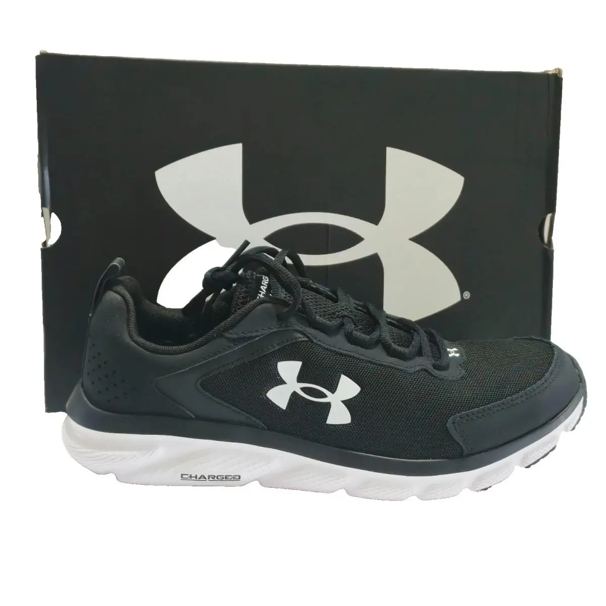 Under Armour Men`s UA Charged Assert 9 Running Shoes Sneakers Black Size 10.5