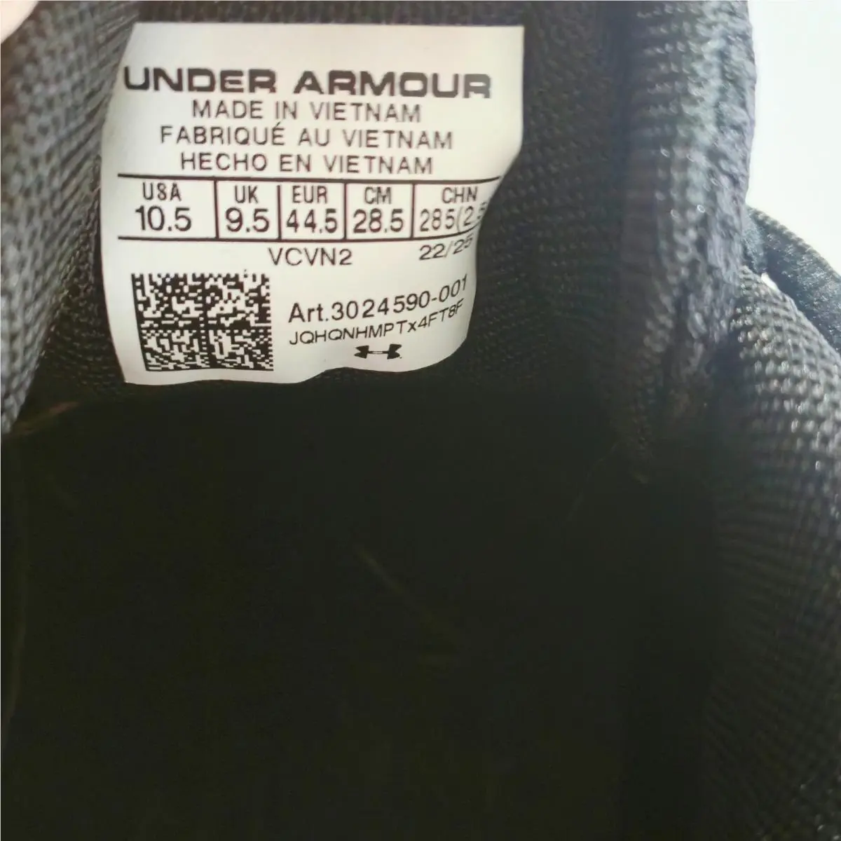 Under Armour shoes - Charged Assert 9 - Charged Assert - 3024590-001 - Black 6