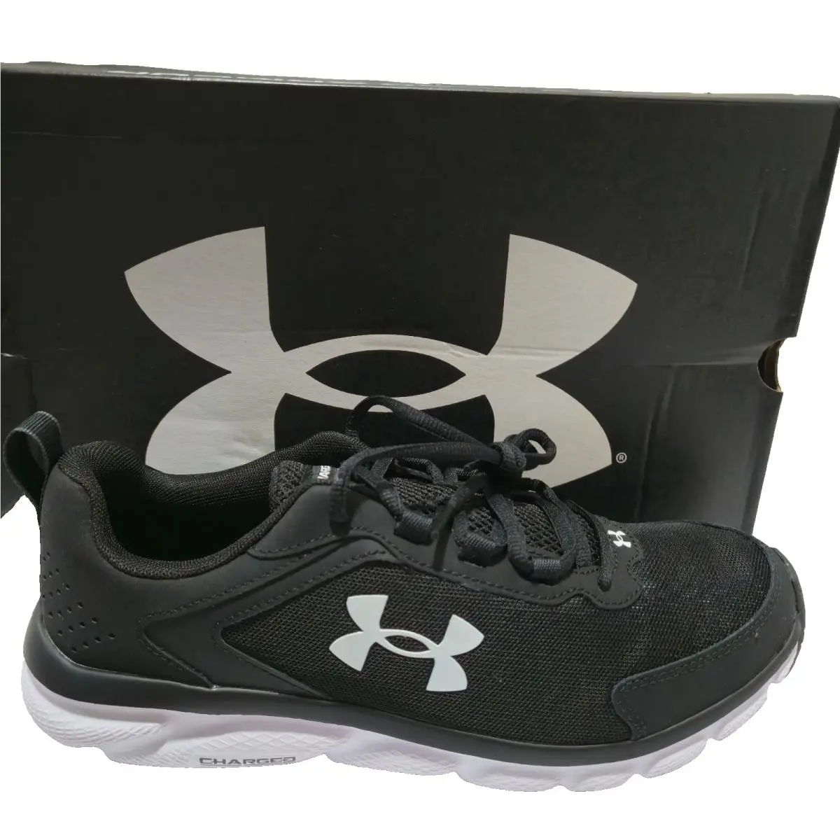 Under Armour Men`s UA Charged Assert 9 Running Shoes Sneakers Black Size 10