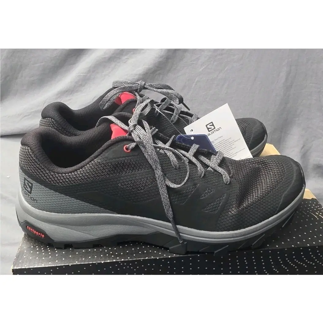 Salomon Outline Shoes Black Red 404775 Men Size 9