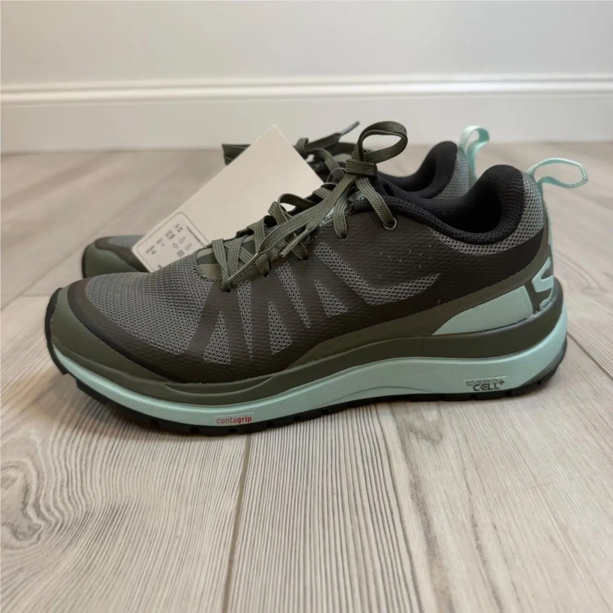 Salomon Odyssey Pro W Trail Running Shoes Castor Gray Blue 399732 Womens 7