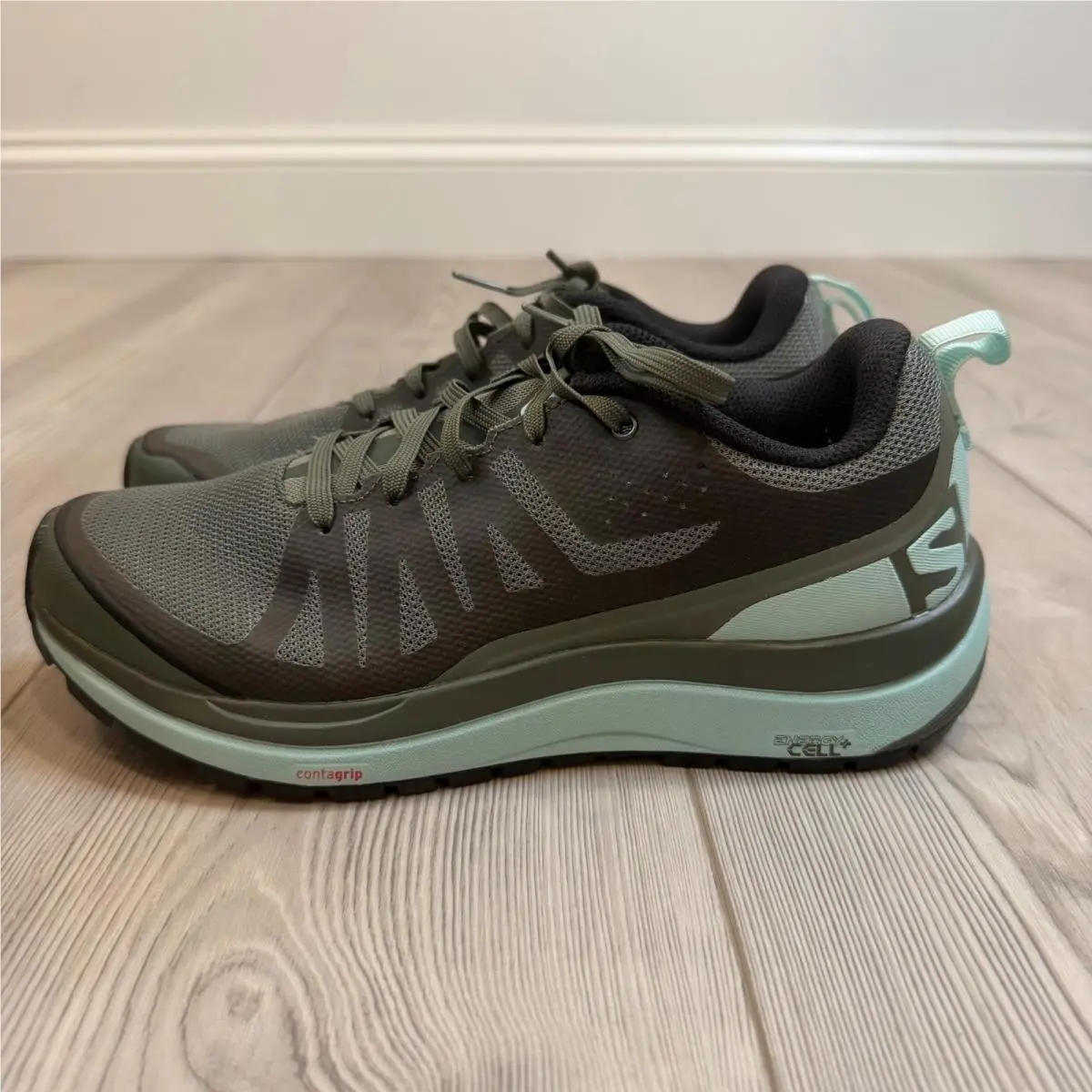 Salomon Odyssey Pro W Trail Running Shoes Castor Gray Blue 399732 Womens 6