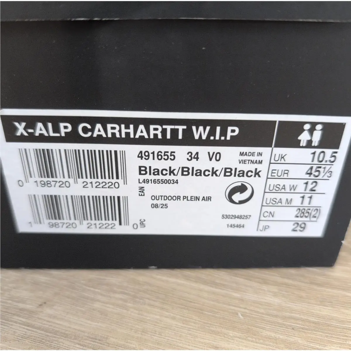 Salomon shoes - Carhartt WIP x Salomon X-ALP - 491655 - Black, Manufacturer: Black 0