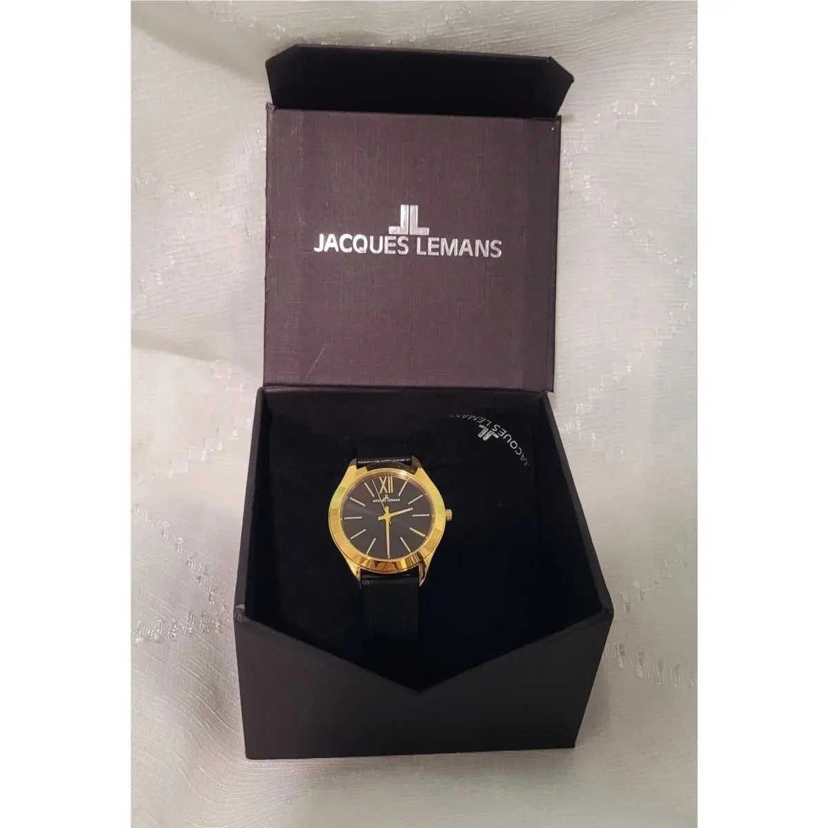 Jacques Lemans Women`s Quartz Watch Model 1-1840ZJ Case Ss-steel Ip-gold