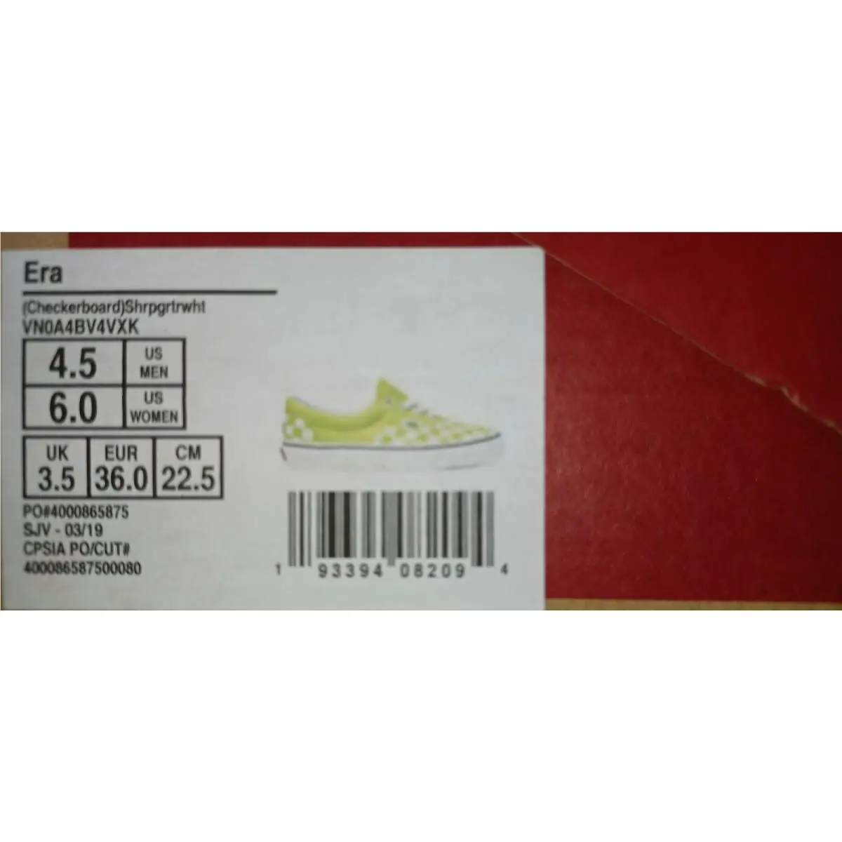 Vans shoes - Vans Era - Era - Green/White 0