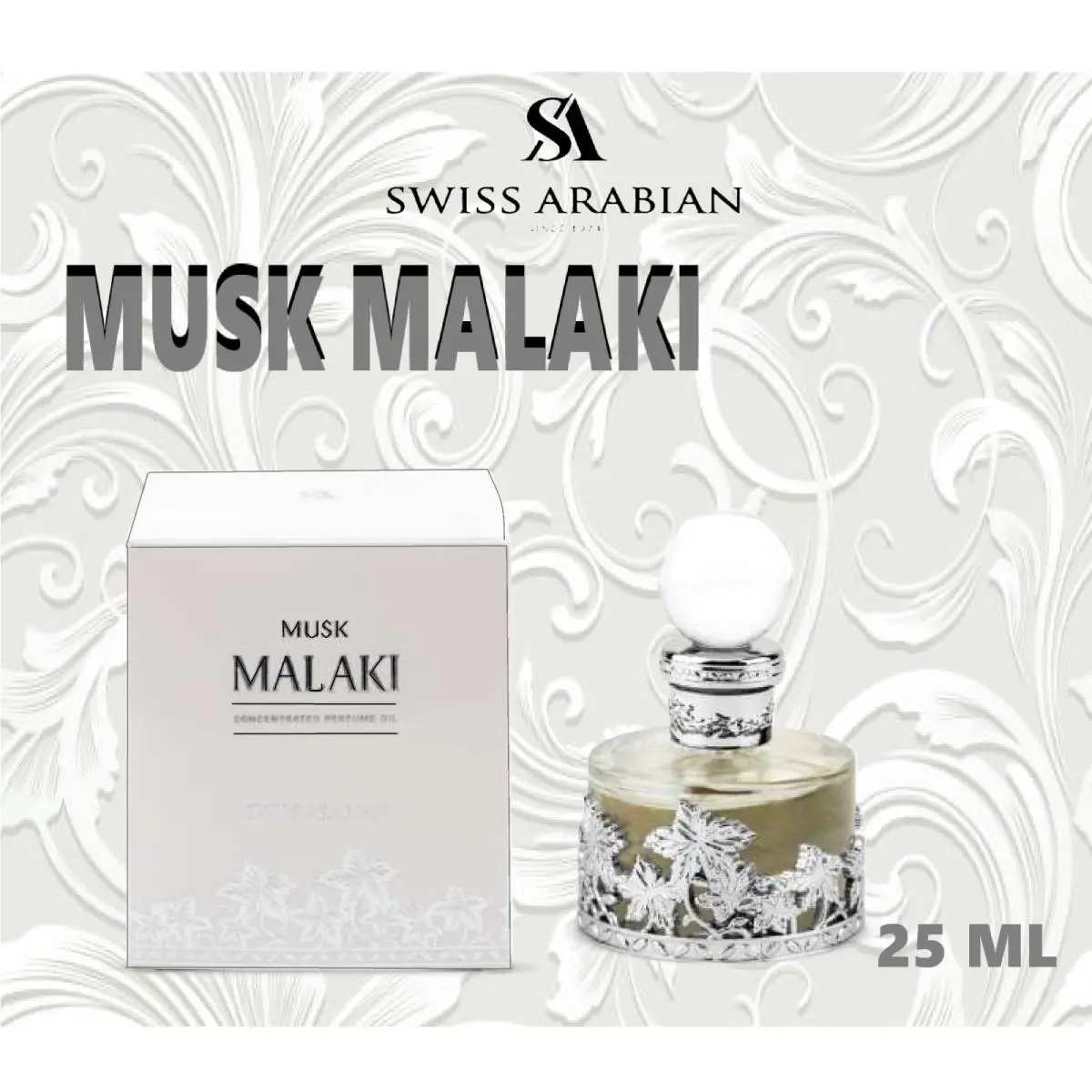 Musk Malaki by Swiss Arabian 25ml Attar Oil - Free Express Shipping