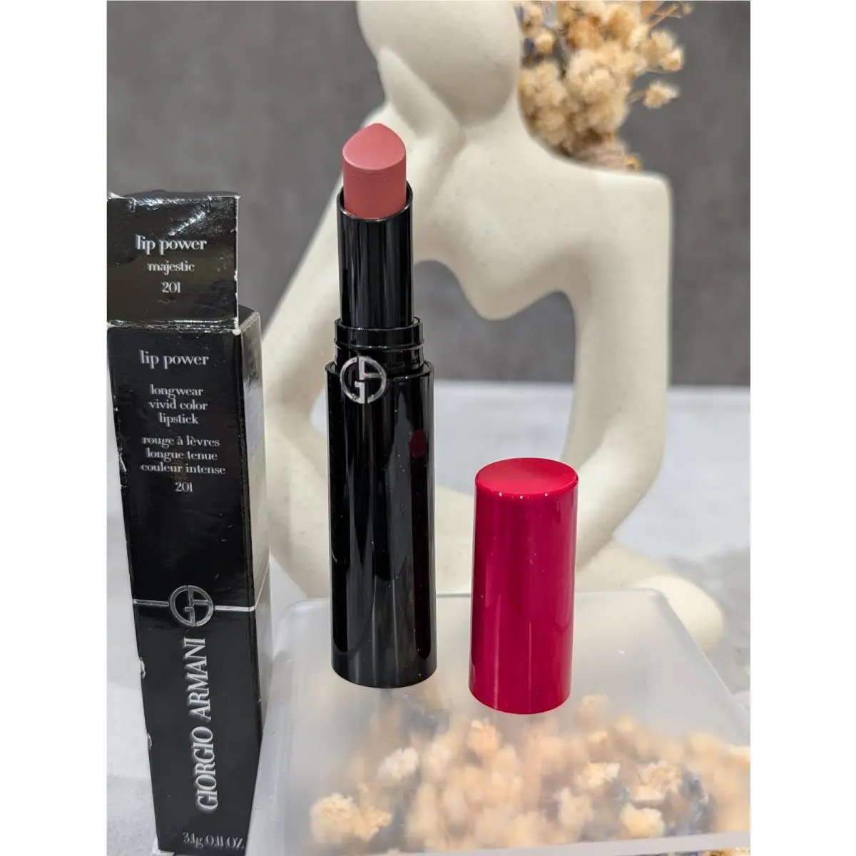 Giorgio Armani Lip Power Longwear Vivid Color Lipstick in 201 Majestic