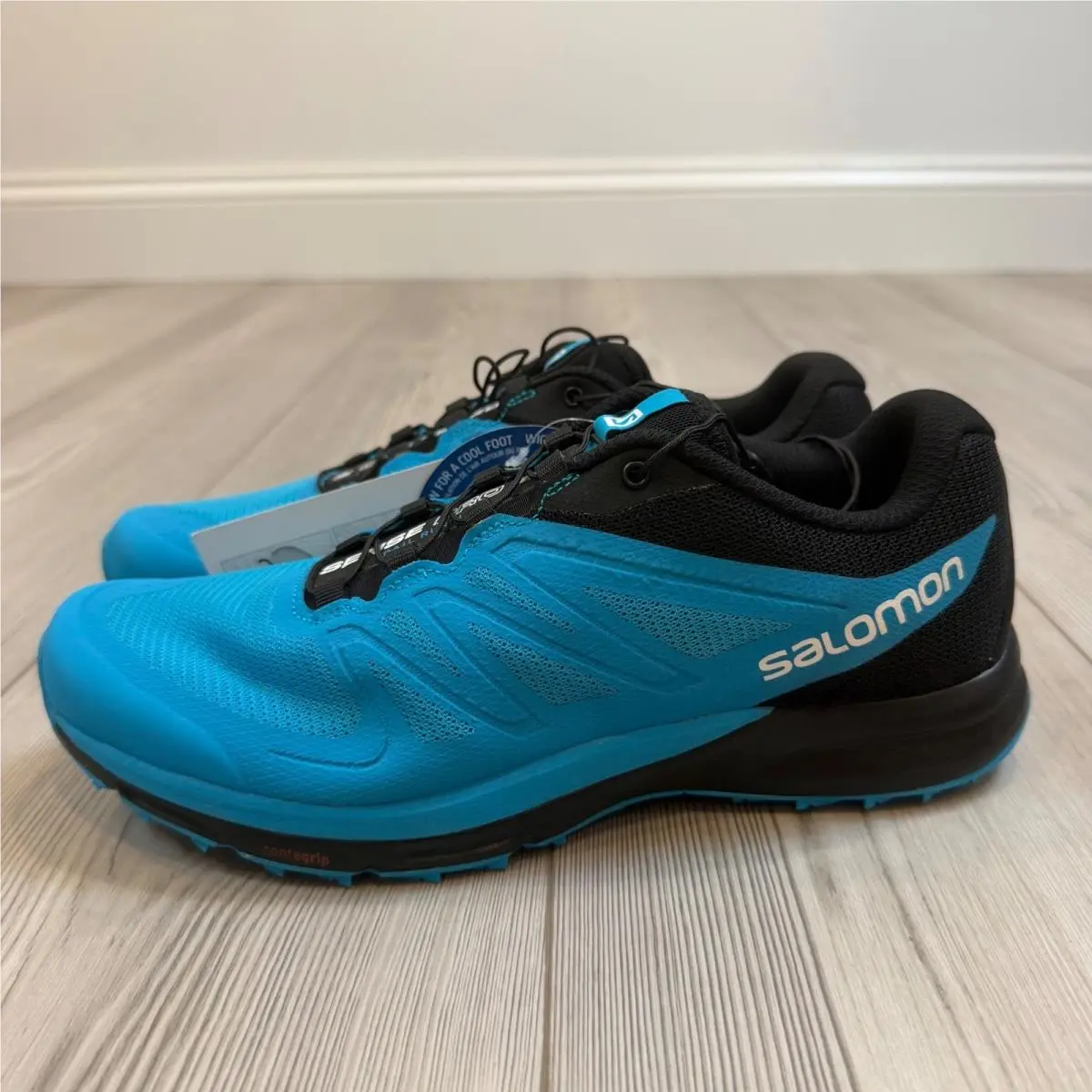 Salomon Sense Pro 2 Scuba Blue Black Trail Running Shoes 379141 Mens 8