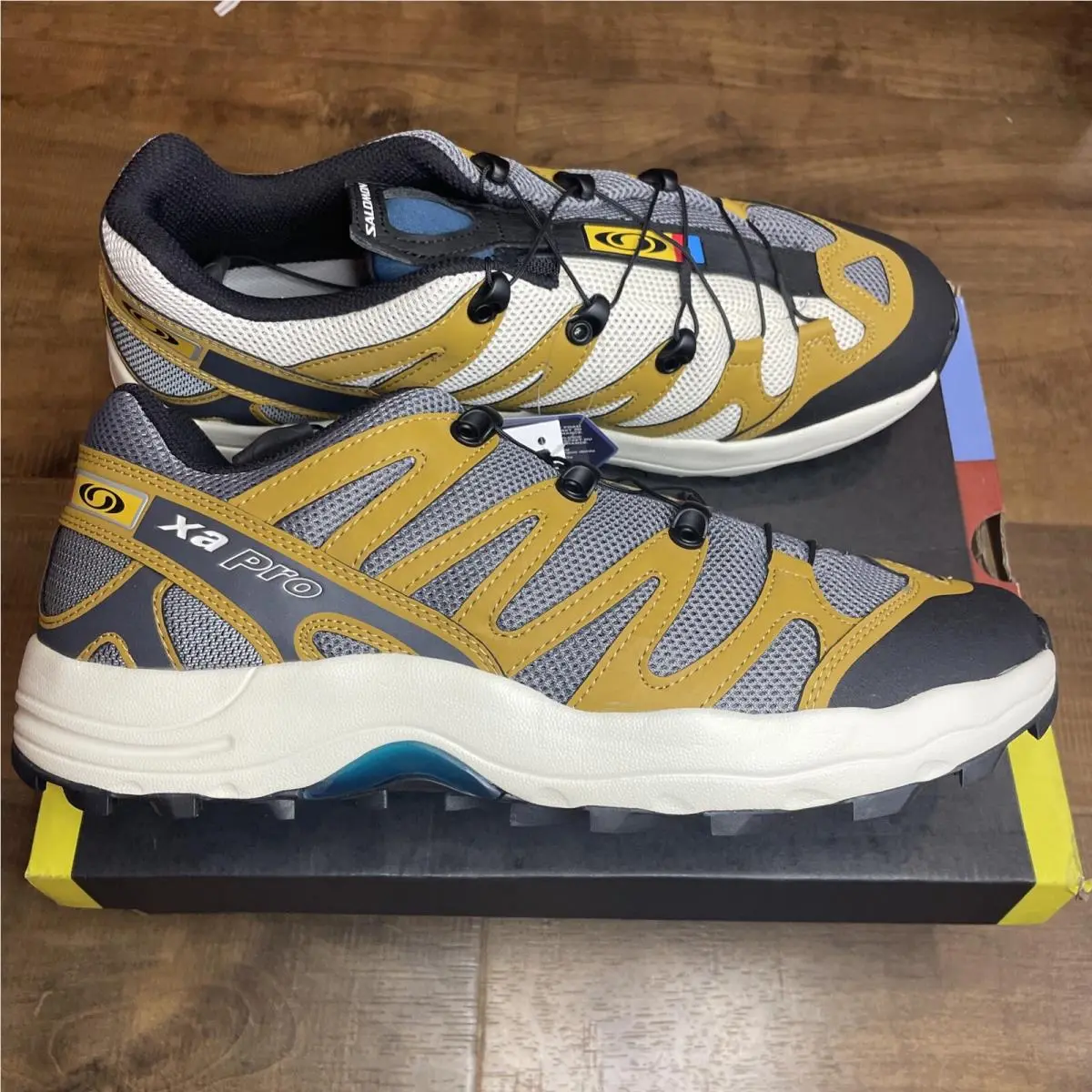 Salomon XA Pro 1 Two-tone Quiet Shade Bleached Cumin Sand 414673 Mens Size 12