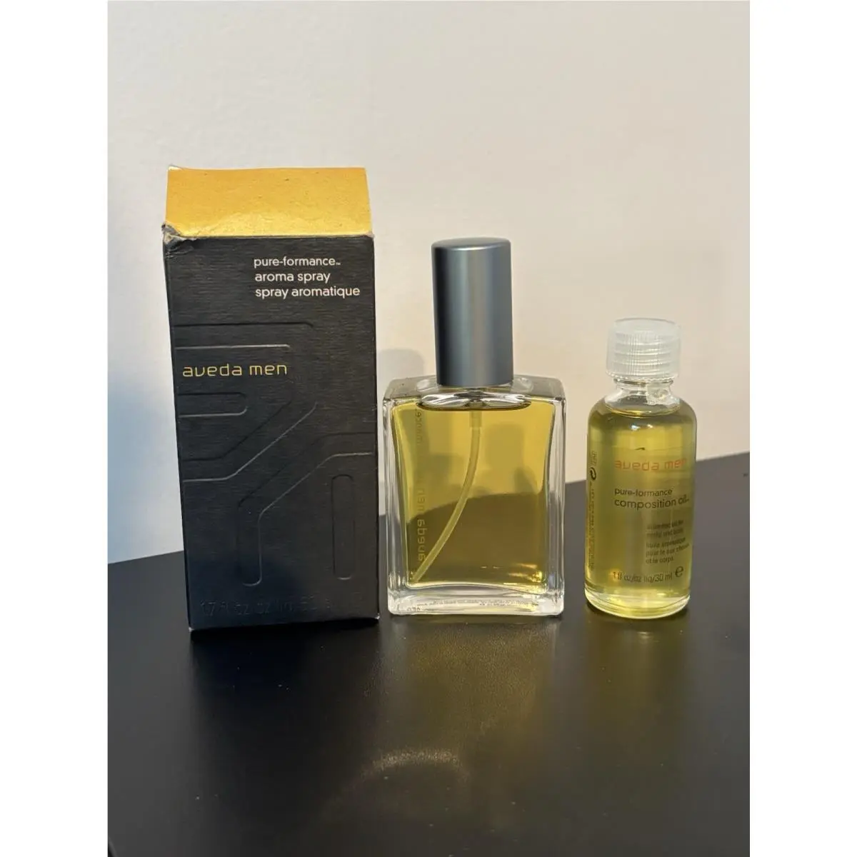 Men Composition Oil 1 oz and Pure-formance Aroma Spray 1.7 oz Last One by Aveda