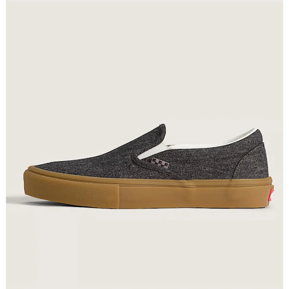 Vans Skate Slip-on Black Denim Men`s Shoes Sneakers US VN0A5FCAQ47