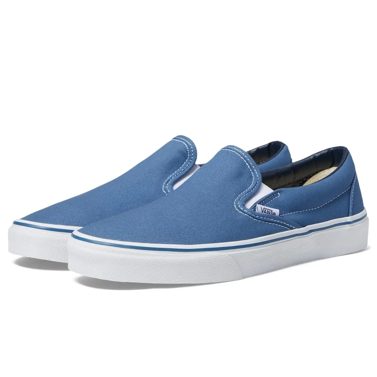 Unisex Sneakers Athletic Shoes  Classic Slip-on Navy (Canvas) by Vans