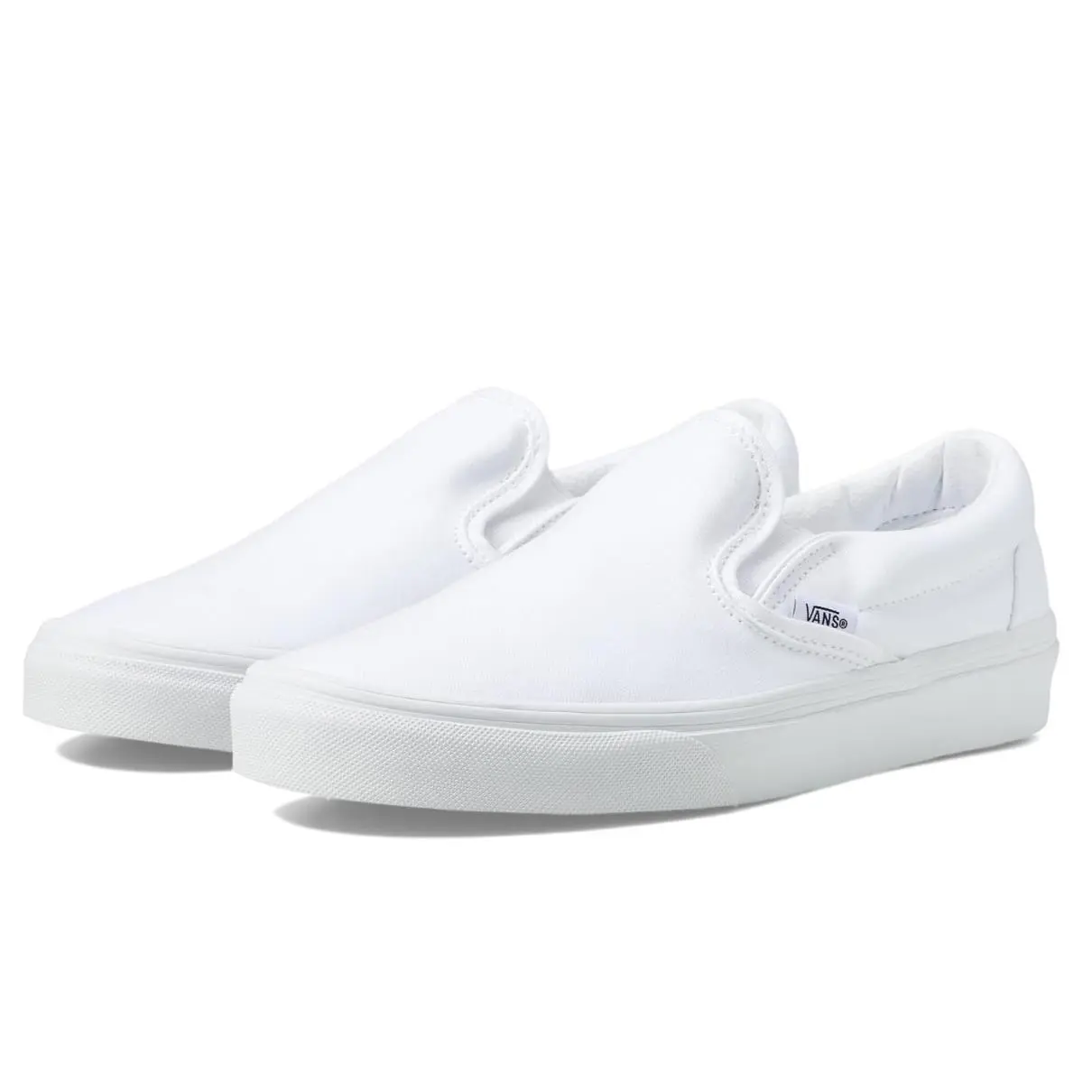 Unisex Sneakers Athletic Shoes  Classic Slip-on True White (Canvas) by Vans