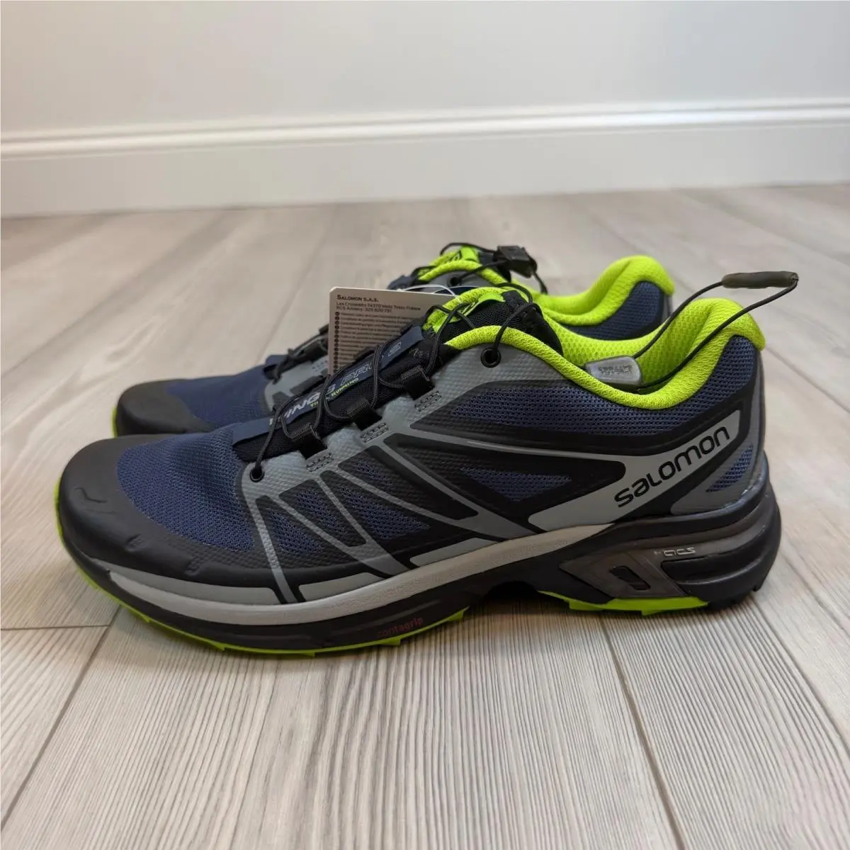 Salomon Wings Pro 2 Mens Trail Running Shoes Blue Green 381555 L3815550028 8