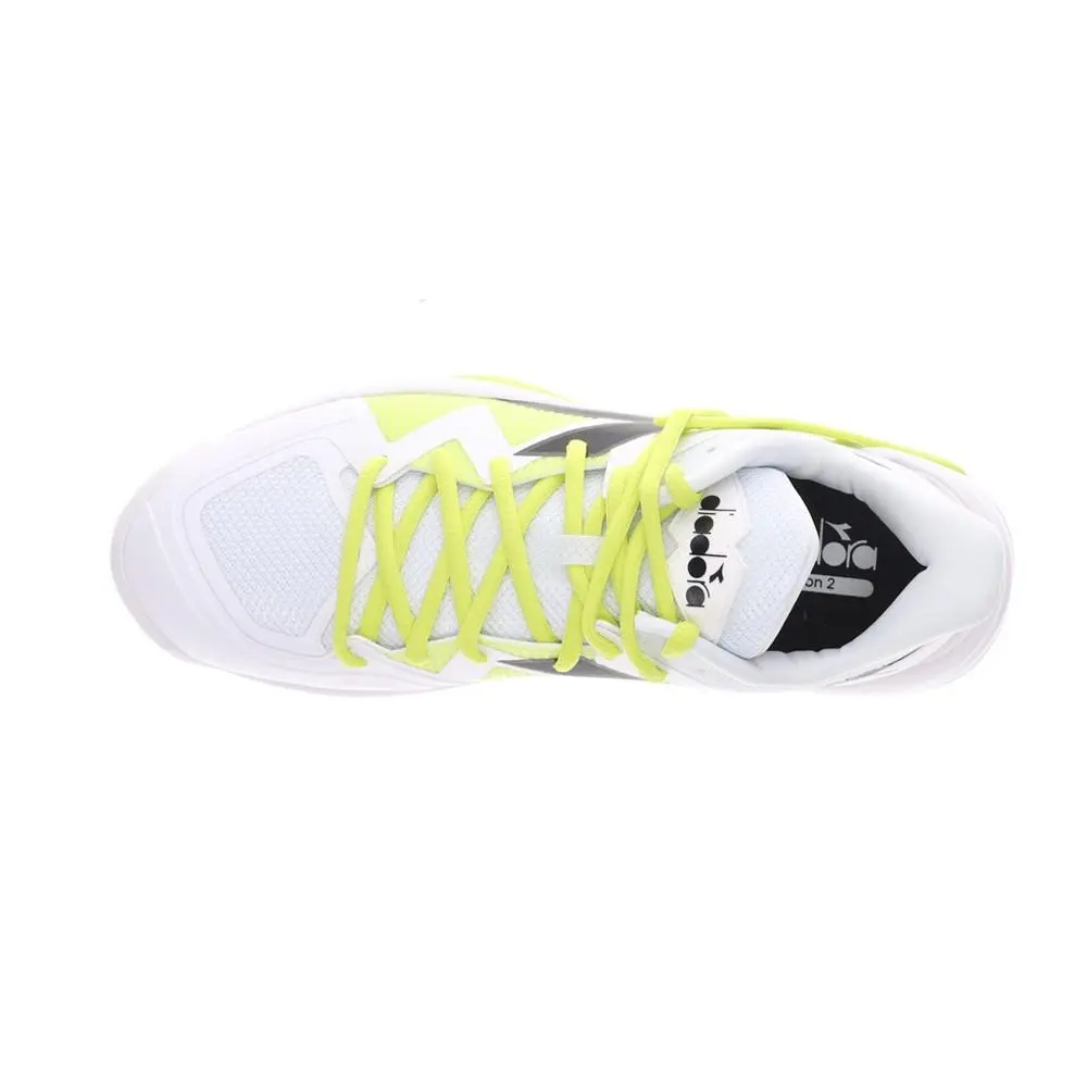 Diadora shoes - diadora B.Icon 2 Clay Tennis - 179107-D0619 - White, Yellow 7
