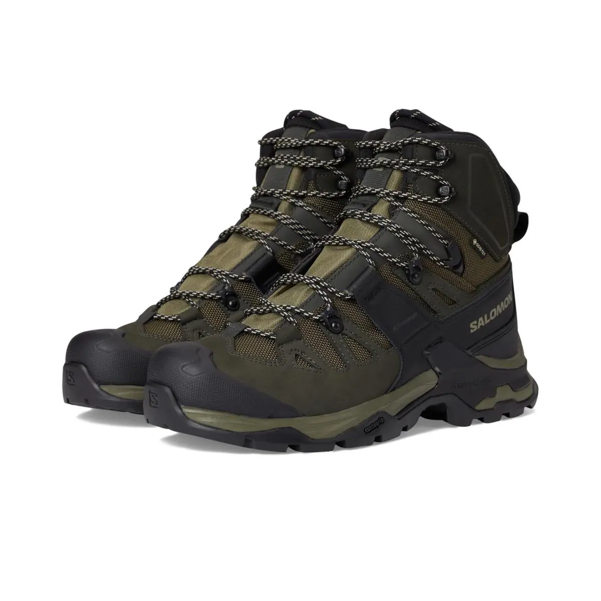 Salomon Men`s Quest 4 Gore-tex Hiking Boots For Men Olive Night/peat/safari 9