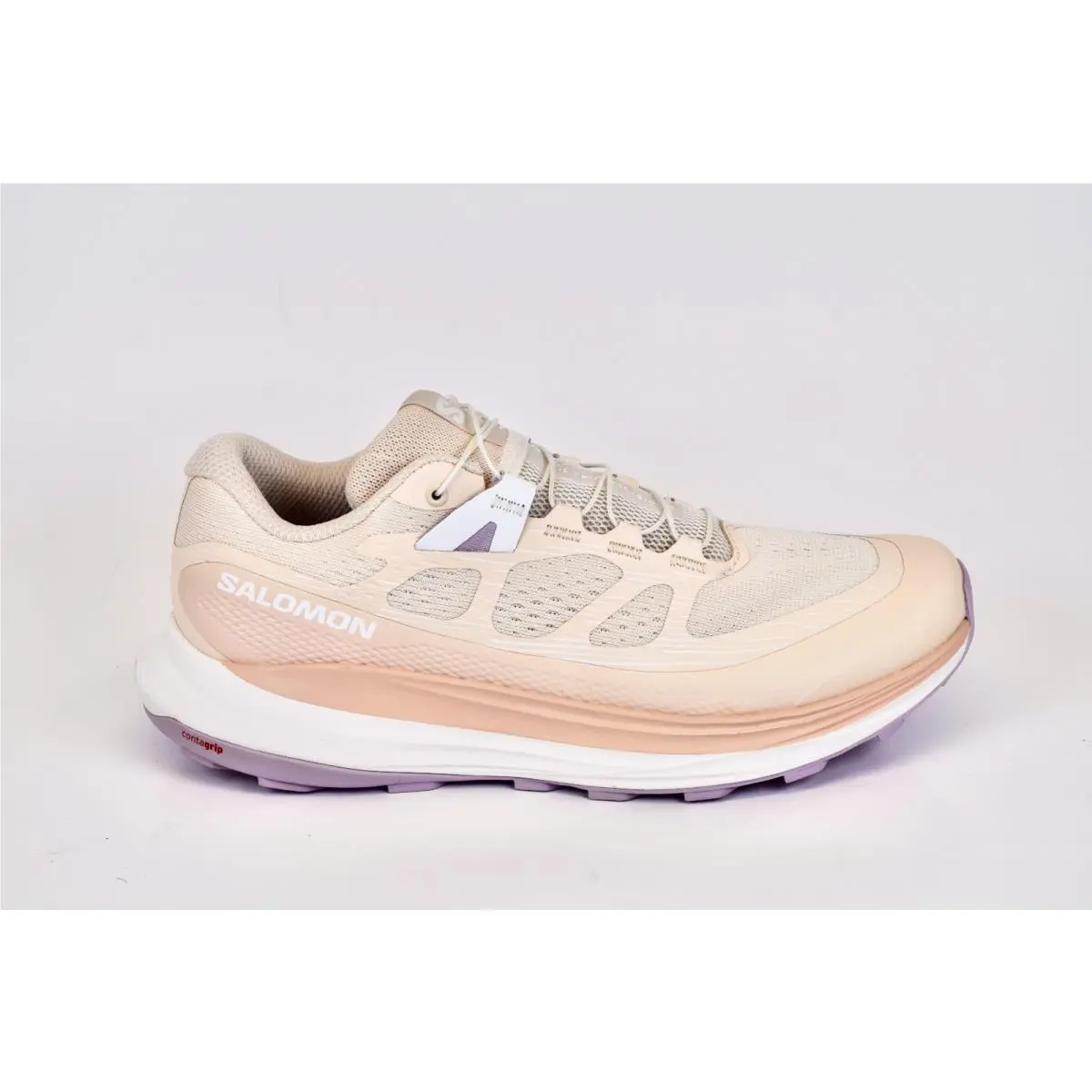 Salomon Women`s Ultra Glide 2 471251 Peach White Road Running Shoes Size 7.5