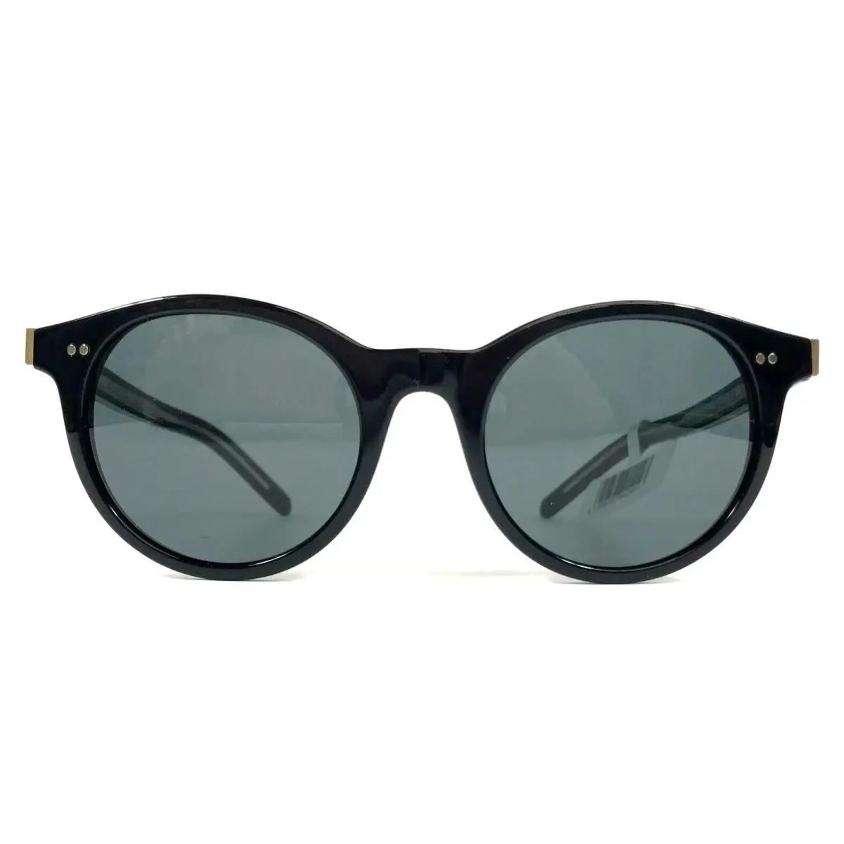 Sunglasses AR8199-U 5875/87 Shiny Black Round w/ Dark Grey Lenses by Giorgio Armani