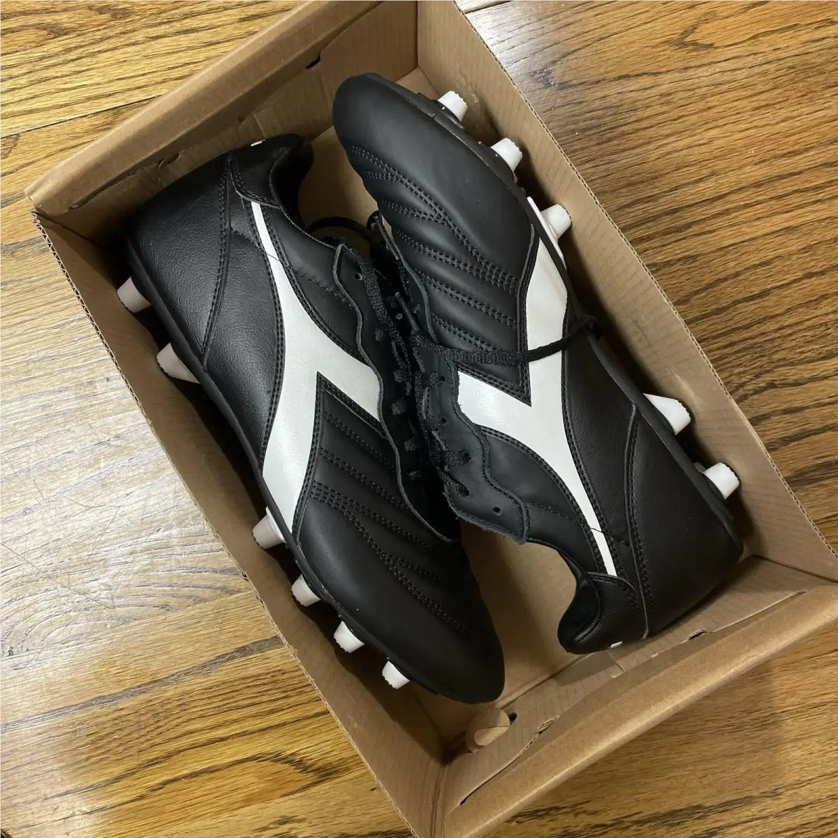Diadora shoes - diadora Brasil Og Lt T Mdpu Soccer Cleats - 180669-C0641 - Black 5